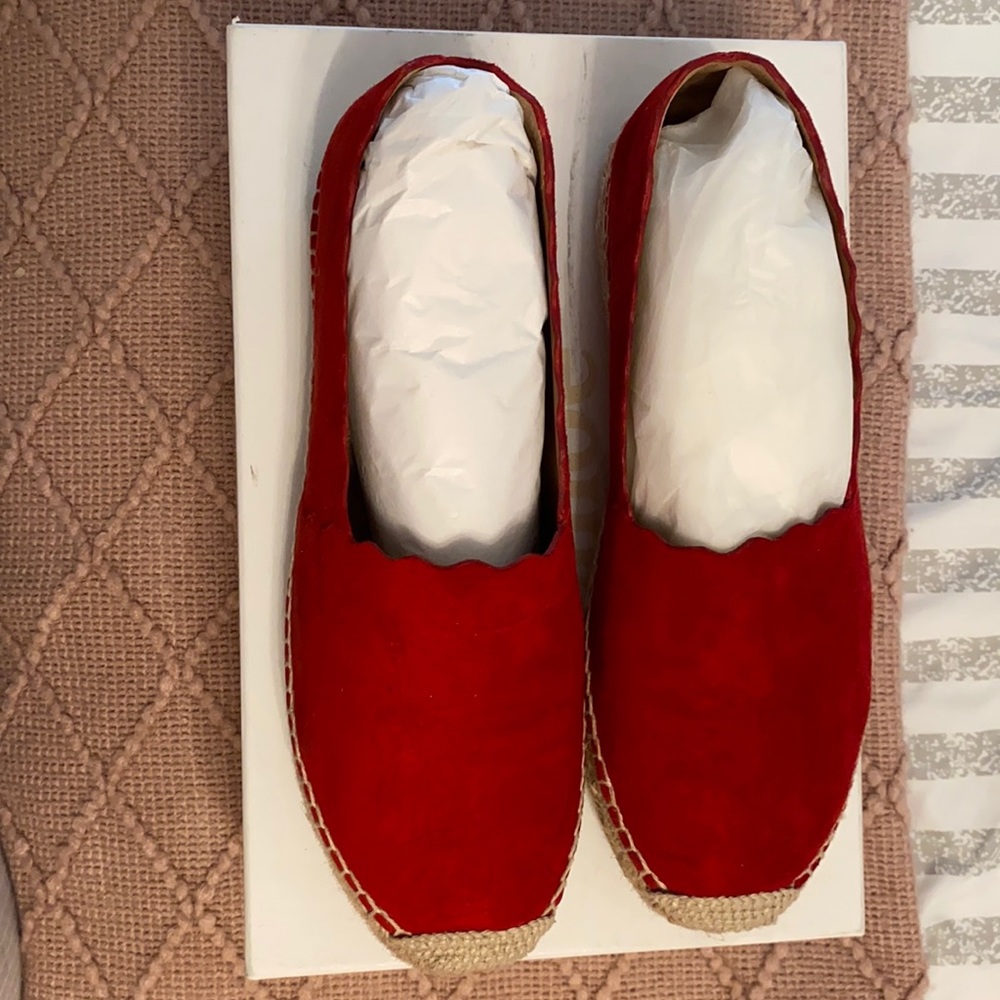Chloe espadrilles in red suede